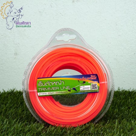 รูปตัวอย่าง เอ็นตัดหญ้า แบบหกเหลี่ยม 3.0 มิล 15 เมตร (VT-HG-30(สีส้ม)-15M)