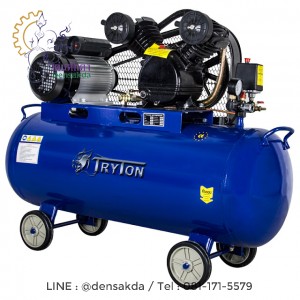 ปั๊มลมสายพาน 100 ลิตร 3 แรง 2 สูบ TT-100L-3HP (TT-VO25-8-100L)