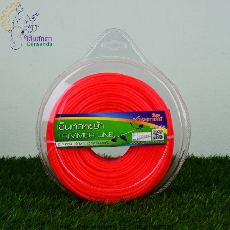 รูปตัวอย่าง เอ็นตัดหญ้า แบบหกเหลี่ยม 3.0 มิล 57 เมตร (VT-HG-30(สีส้ม)-57M)